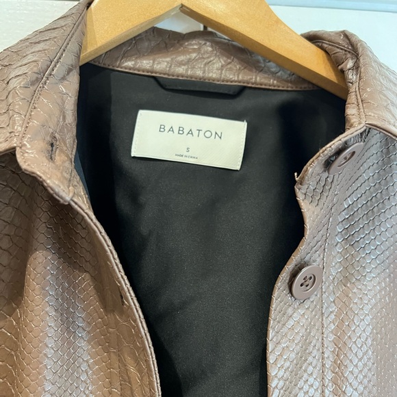 Babaton Pelli Shirt Jacket (Vegan Leather) - Picture 11 of 13